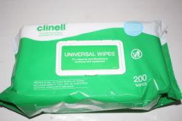 6X UNITS BOXED CLINELL 200 WIPES BCW200 RRP £49.99Condition ReportAppraisal Available on Request-