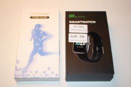 2X ASSORTED BOXED FITNESS TRACKER SMART WATCHES Condition ReportAppraisal Available on Request-