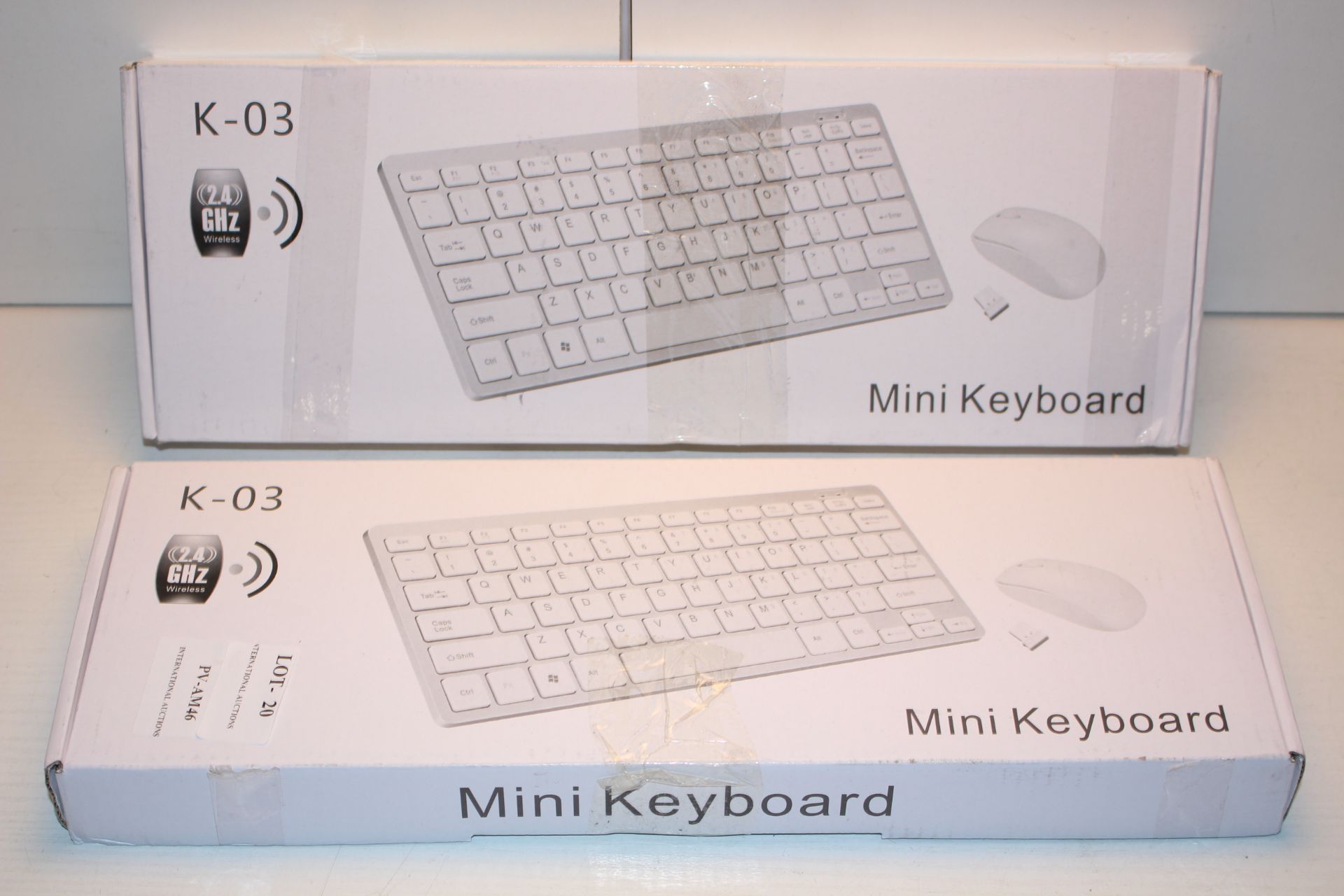 2X BOXED K-03 MINI KEYBOARDS 2.4GHZCondition ReportAppraisal Available on Request- All Items are