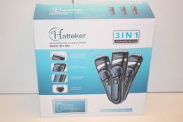 BOXED HATTEKER RECHARGEABLE HAIR CLIPPER MODEL: RFC-692 RRP £38.90Condition ReportAppraisal