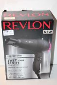 BOXED REVLON PERFECT HEAT FAST AND LIGHT HAIR DRYER RRP £34.99Condition ReportAppraisal Available on