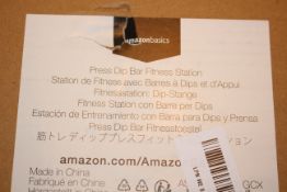 BOXED AMAZON BASICS PRESS DIP BAR FITNESS STATION RRP £39.99Condition ReportAppraisal Available on