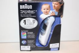 BOXED BRAUN THERMOSCAN 7 WITH AGE PRECISION EAR THERMOMETER MODEL: IRT 6520 RRP £53.99Condition