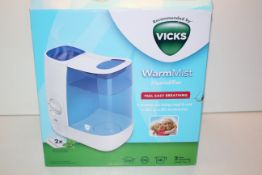 BOXED WARM MIST HUMIDIFIER RECOMMENDED BY VICKS Condition ReportAppraisal Available on Request-