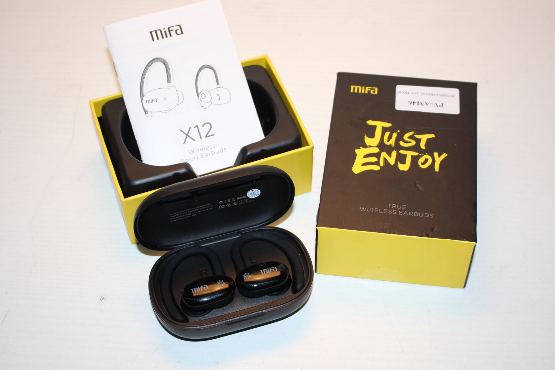 BOXED MIFA JUST ENJOY TRUE WIRELESS EARBUDS X12 RRP £49.99Condition ReportAppraisal Available on