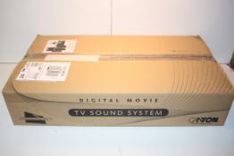 BOXED CANTON DIGITAL MOVIE TV SOUND SYSTEM DM60 BLACK GLASS RRP £279.00Condition ReportAppraisal