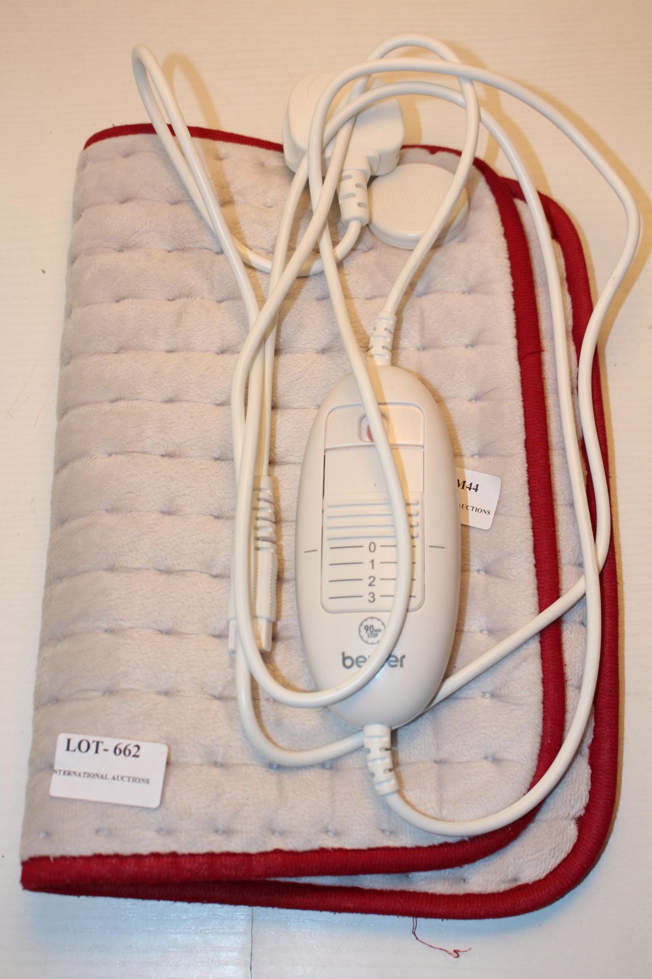UNBOXED BEURER ELECTRIC HEATED PAD Condition ReportAppraisal Available on Request- All Items are
