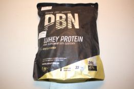 2X PBN WHEY PROTEIN VANILLA FOOD SUPPLEMENT 1KG BAGS Condition ReportAppraisal Available on Request-