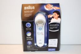 BOXED BRAUN NO TOUCH & TOUCH THERMOMETER MODEL: BNT400 RRP £43.99Condition ReportAppraisal Available