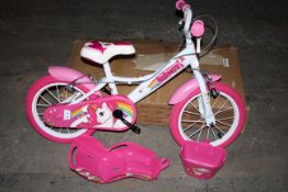 BOXED DINO MADE IN ITALY 12" GIRLS UNICORN BICYCLE RRP £74.99Condition ReportAppraisal Available