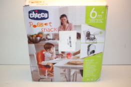 BOXED CHICCO POCKET SNACK BOOSTER SEAT RRP £24.99Condition ReportAppraisal Available on Request- All