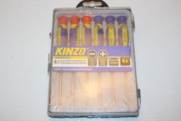 BOXED SEALED KINZO HANDTOOLS 6PC PRECISION SCREWDRIVER SET RRP £24.99Condition ReportAppraisal