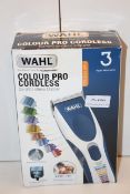 BOXED WAHL COLOUR PRO CORDLESS/CORDED CLIPPER SET RRP £44.99Condition ReportAppraisal Available on