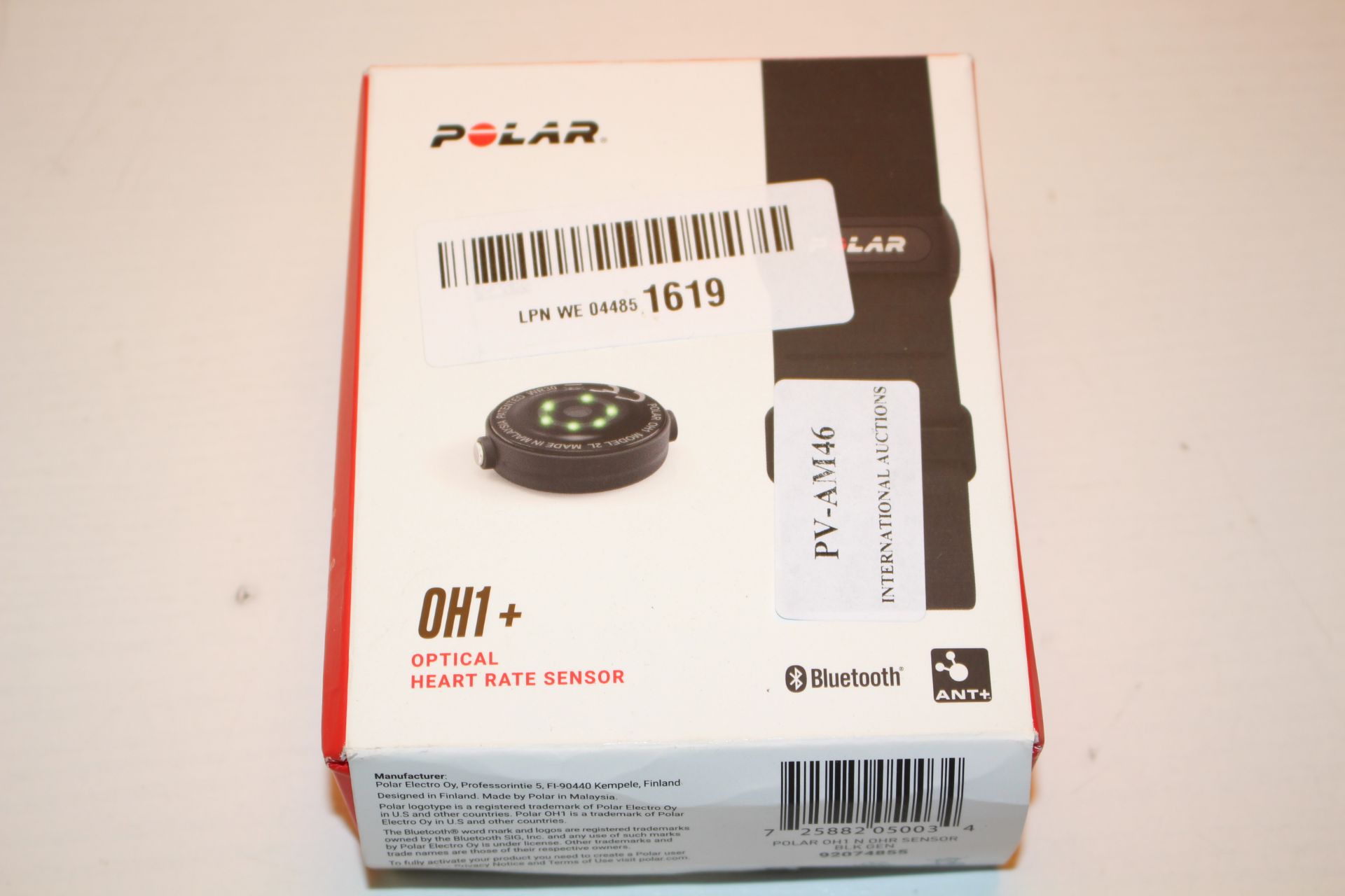 BOXED POLAR OH1+ OPTICAL HEART RATE SENSOR RRP £64.49Condition ReportAppraisal Available on Request-