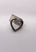 9ct Yellow Gold Diamond Set Heart Pendant, Ref- 328