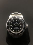 Brand: Rolex Model: Sea-Dweller Description: Rolex Black Face Sea-Dweller Reference Number: 16600