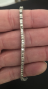 Type: Bracelet Precious Metal: 18 carat White Gold Precious Stones: Diamond Description: 18 carat