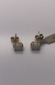 9ct Yellow Gold Opal Earrings (384)