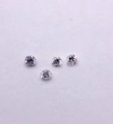 4 Round Brilliant Cut 0.03 carat Diamonds (0.12 carat total) Ref 432