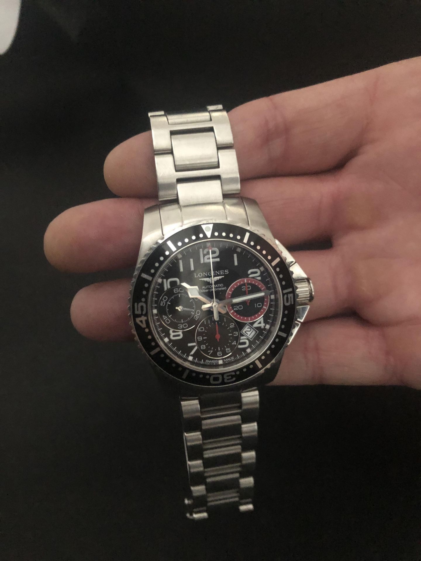 Brand: Longines Model: Hydro Conquest Chronograph Description: Longines Hydro Conquest Chronograph - Image 3 of 3