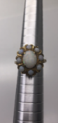 9 carat Yellow Gold Opal Cluster Ring (376)