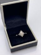 ***£19,455.00*** PLATINUM SET LADIES DIAMOND RING SET WITH, ONE MARQUISE CUT DIAMOND, WEIGHING 1.