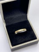 **£1360.00*** 9CT WHITE AND YELLOW GOLD DIAMOND SOLITAIRE RING, D/VS1, RING SIZE- O, INCLUDES GIE