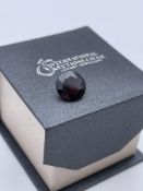 ONE ROUND GARNET STONE, APPROX 5.00CT