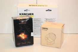 X3 BOXED HOME ITEMS INCLUDING KARCHER FILTERS DECO EXPRESS LIGHT AND DISCO LIGHTCondition