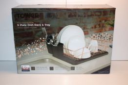 BOXEDE TOWER 9 PLATE DISH RACK ANMD TRAY ROSE GOLD EDITIONCondition ReportAppraisal Available on