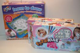 3X ASSORTED BOXED ITEMS TO INCLUDE GALT LEARN TO DRAW & OTHER 9IMAGE DEPICTS STOCK)Condition