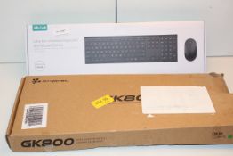 2X BOXED KEYBOARDS BY JELLY COMB ULTRA THIN WIRELESS KEYBOARD AND MOUSE COMBO & OTHER (IMAGE DEPICTS