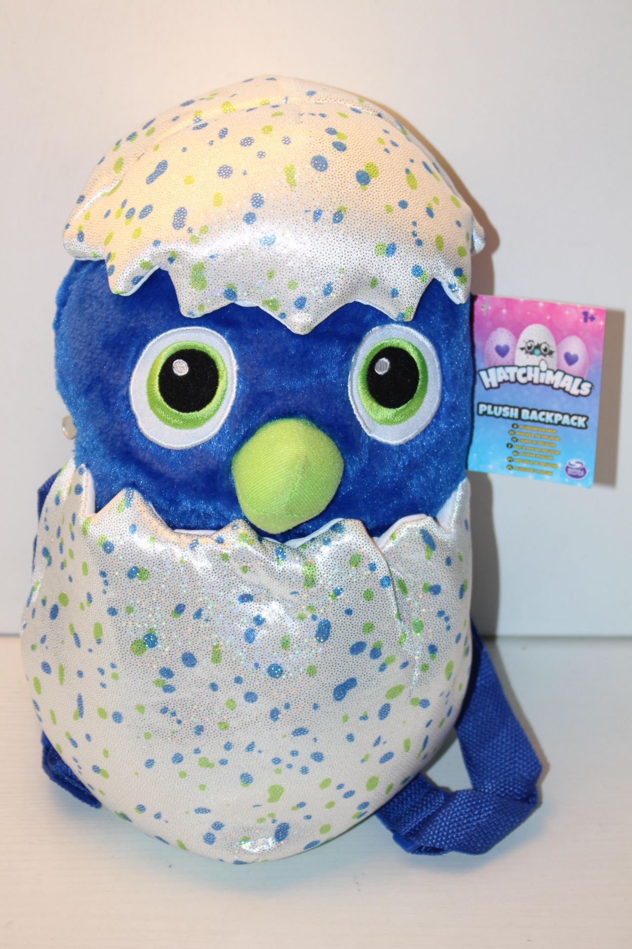 2X UNBOXED WITH TAGS HATCHIMALS PLUSH BACKPACKSCondition ReportAppraisal Available on Request- All