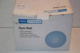 BOXED GYM BALL Condition ReportAppraisal Available on Request- All Items are Unchecked/Untested