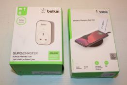 2X BOXED BELKIN ITEMS TO INCLUDE SURGE MASTER & WIRELESS CHARGING PAD Condition ReportAppraisal