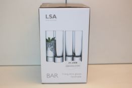 BOXED LSA 4 LONG DRINKINBG GLASSESCondition ReportAppraisal Available on Request- All Items are