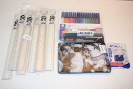 ASSORTED STATIONARY ITEMS TO INCLUDE CONTE DE PARIS PENCILS & OTHER (IMAGE DEPICTS STOCK)Condition