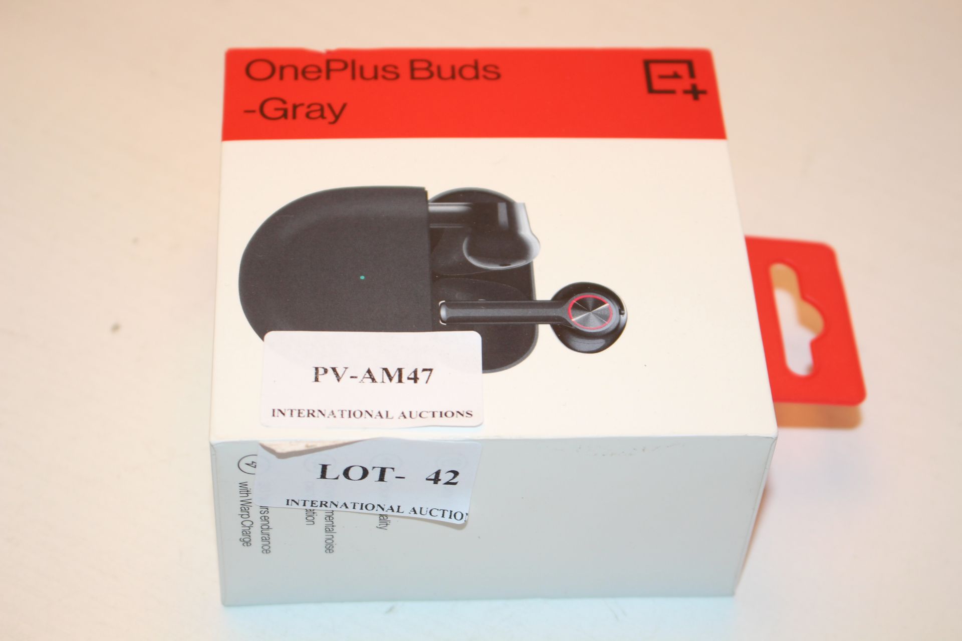 BOXED ONEPLUS BUDS GRAY 1+Condition ReportAppraisal Available on Request- All Items are Unchecked/