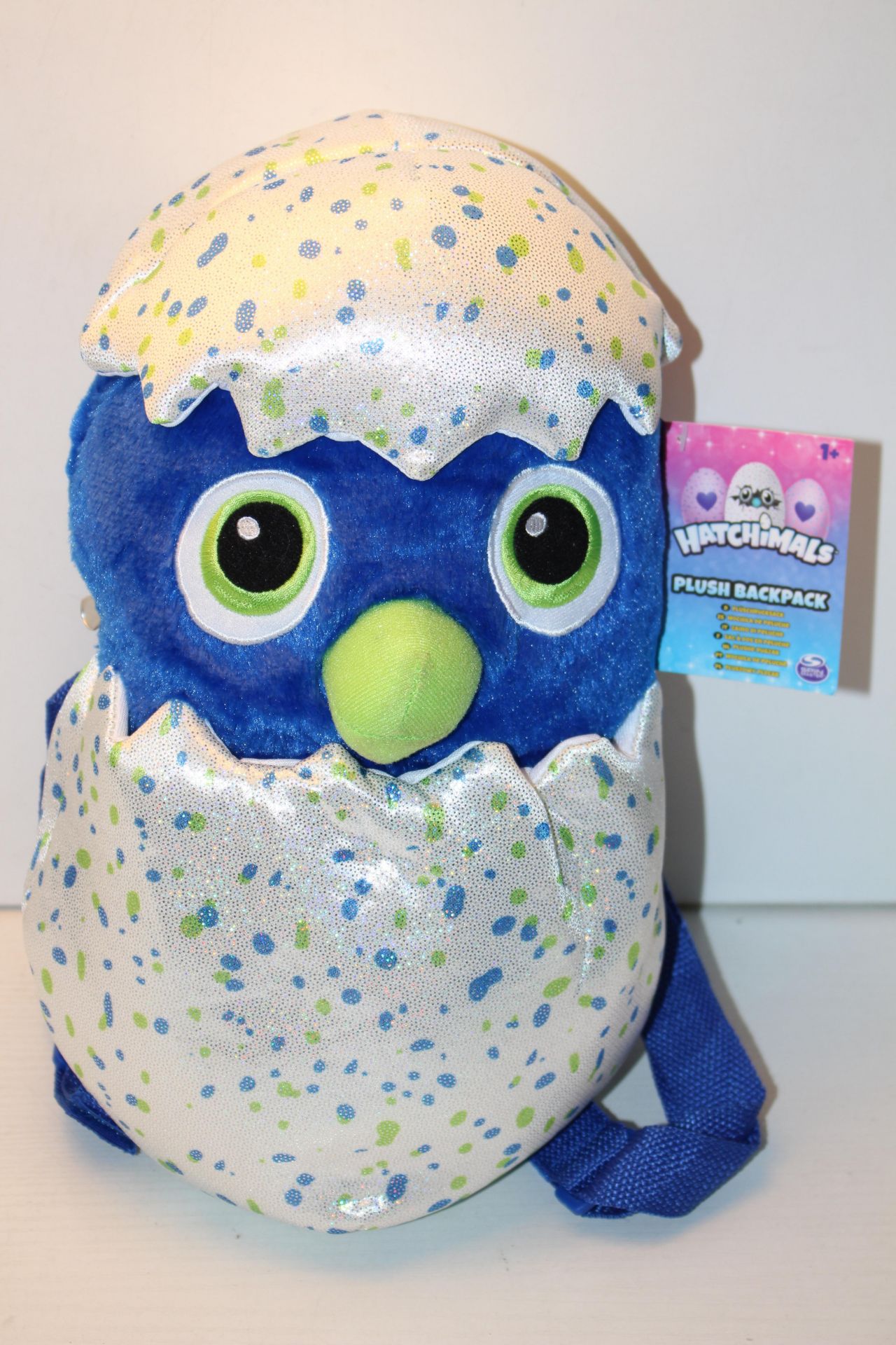 2X UNBOXED WITH TAGS HATCHIMALS PLUSH BACKPACKSCondition ReportAppraisal Available on Request- All