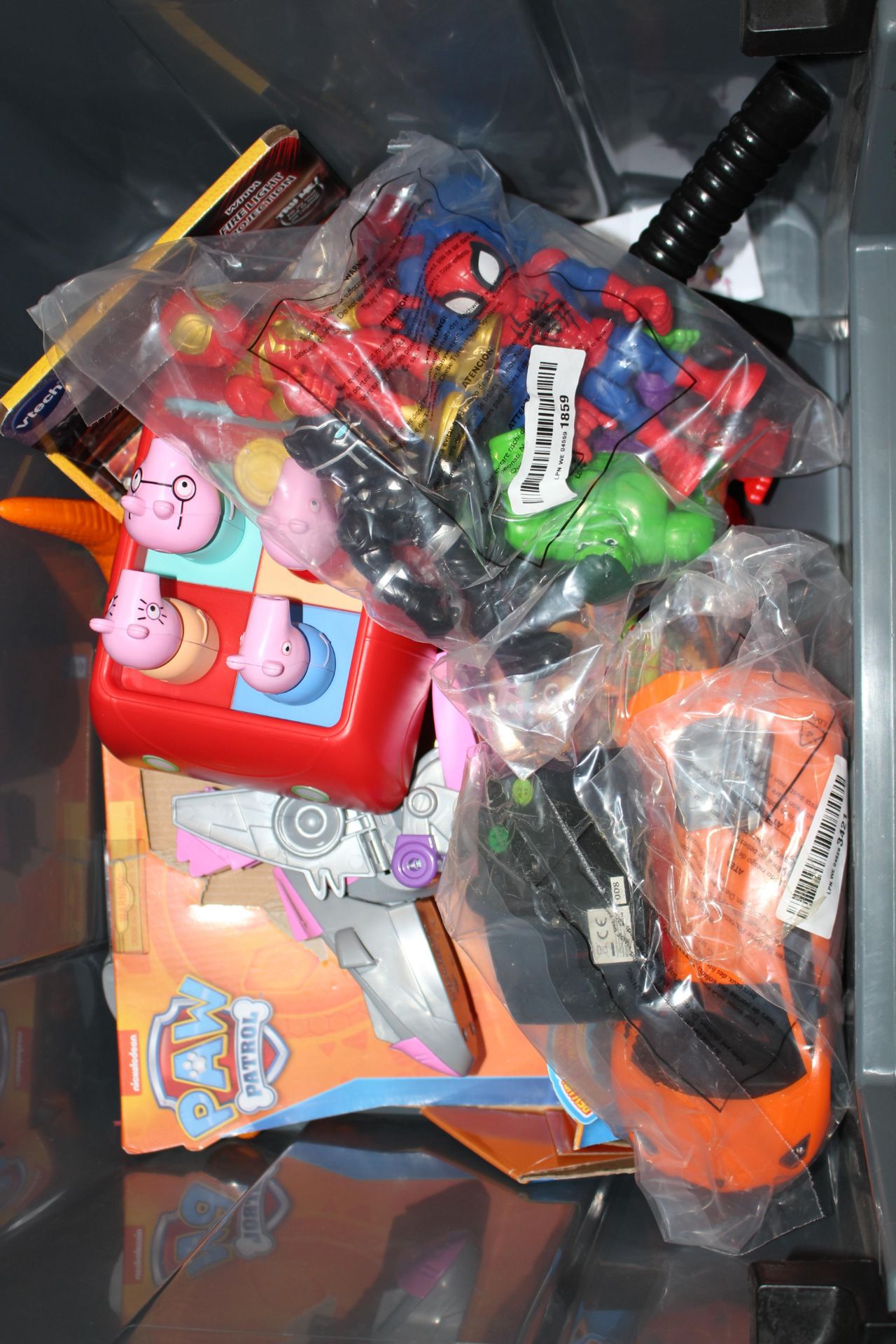 9X ASSORTED TOYS (IMAGE DEPICTS STOCK/GREY BOX NOT INCLUDED)Condition ReportAppraisal Available on