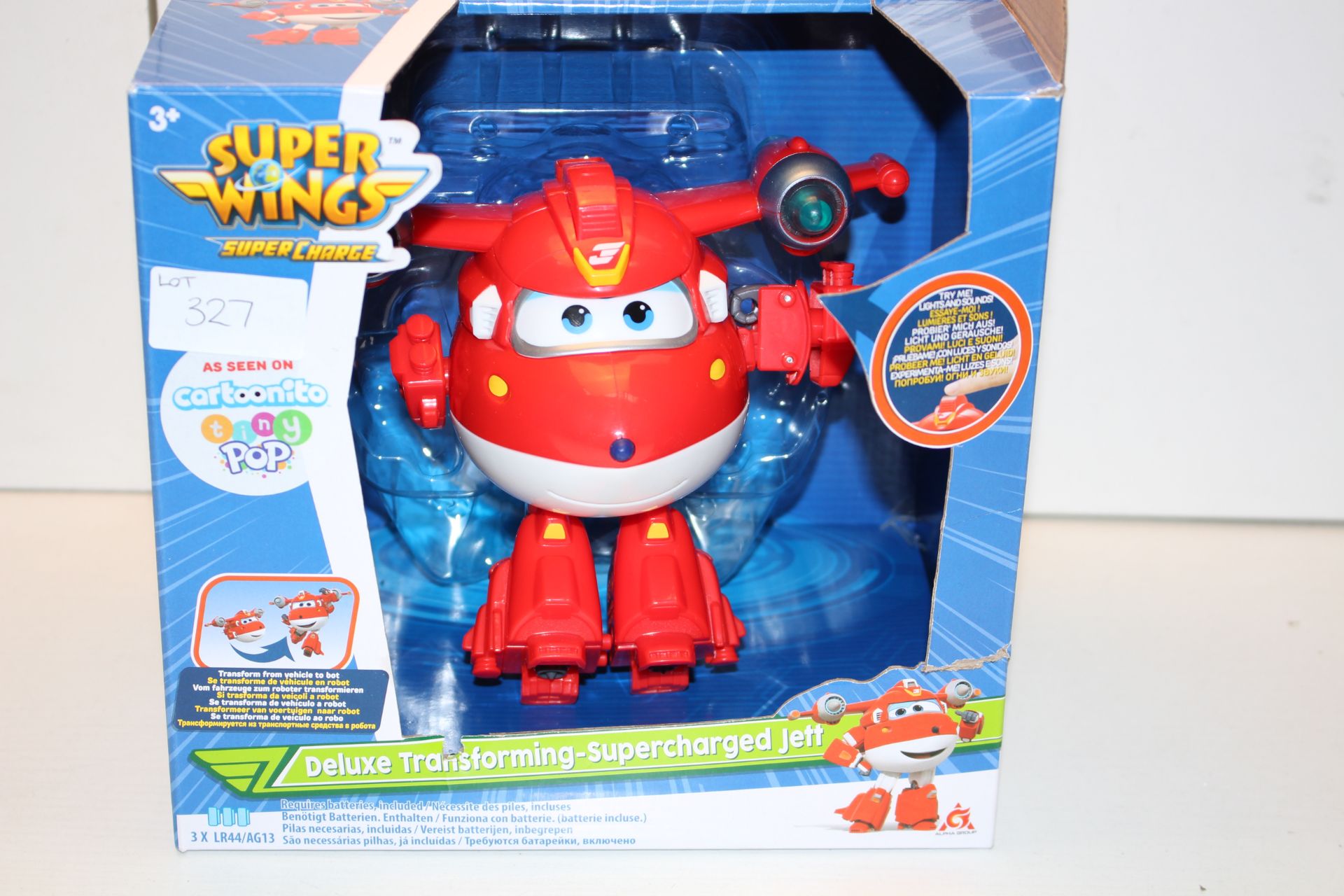 BOXED SUPER WINGS SUPER CHARGE DELUXE TRANSFORMING SUPER CHARGED JETTCondition ReportAppraisal