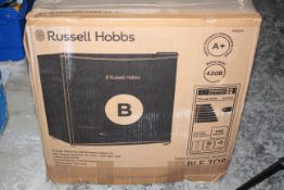 BOXED RUSSELL HOBBS TABLE TOP FRIDGE RRP £110.00Condition ReportAppraisal Available on Request-