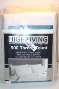 BAGGED HIGH LIVING 300 THREAD COUNT BEDDING SET (IMAGE DEPICTS STOCK)Condition ReportAppraisal