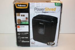 BOXED FELLOWES POWERSHRED 8MC SHREDDER RRP £45.99Condition ReportAppraisal Available on Request- All