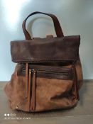 TAN AND BROWN BACKPACKCondition ReportAppraisal Available on Request- All Items are Unchecked/