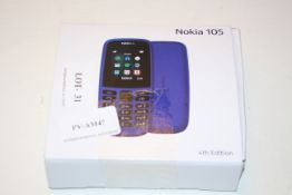 BOXED NOKIA 105 4TH EDITION MOBILE PHONE RRP £29.99Condition ReportAppraisal Available on Request-