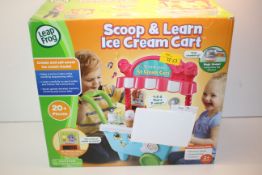 BOXED LEAP FROG SCOOP & LEARN ICE CREAM CART RRP £39.99Condition ReportAppraisal Available on