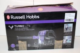 BOXED RUSSELL HOBBS TURBO LITE 3-IN-1 CORDED HANDHELD VACUUM CLEANER RRP £59.99Condition