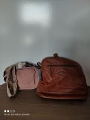 NEXT X 2 BAGS TAN BACKPACK AND PINK CROSS BODY BAG Condition ReportAppraisal Available on Request-