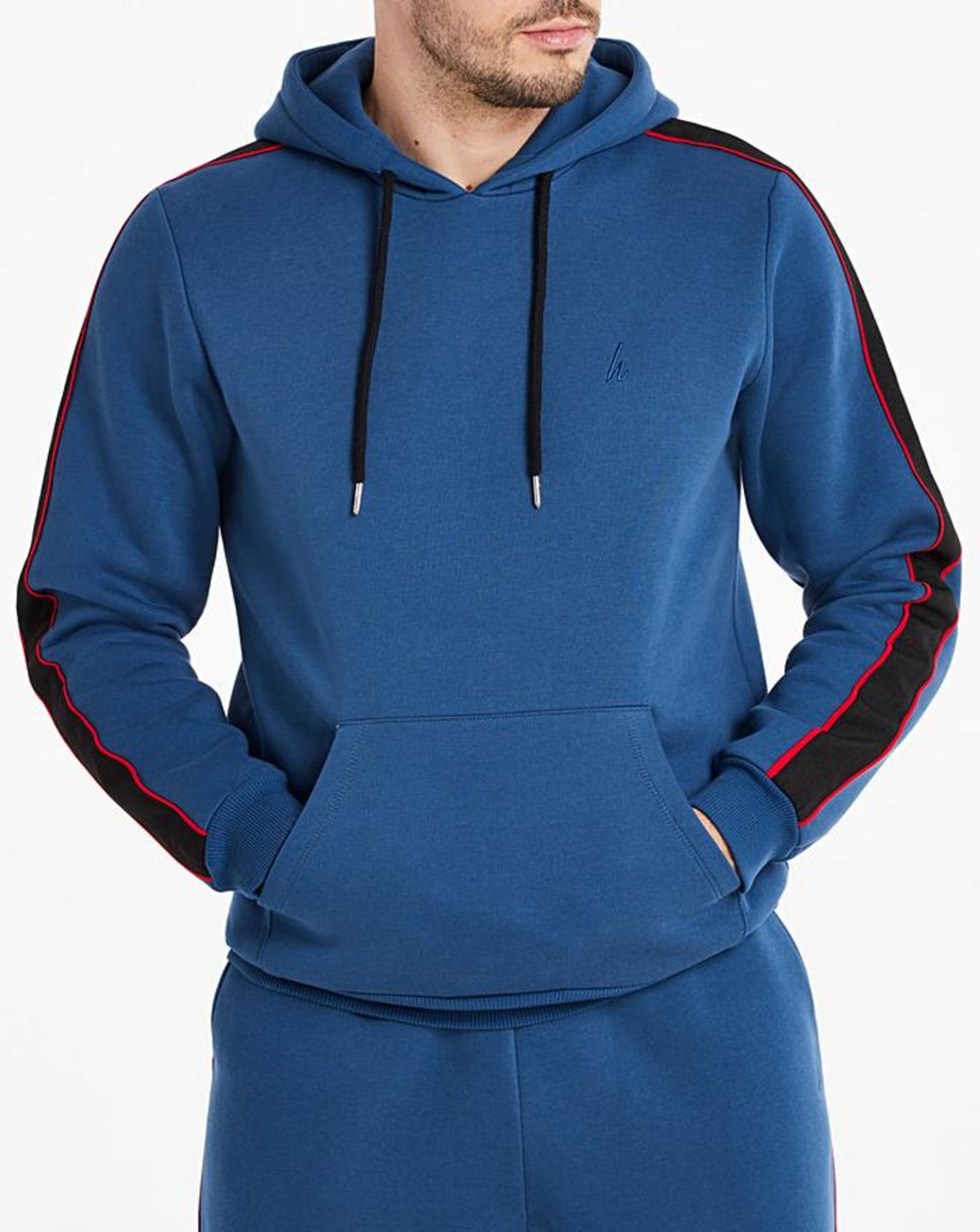 Hype Blue Sport Tape Hoody SIZE 3XL RRP £50Condition ReportAppraisal Available on Request- All Items